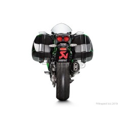 Silencieux AKRAPOVIC Slip-On Kawasaki H2 SX NINJA 2018-... Coupelle Carbone
