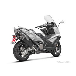 Silencieux AKRAPOVIC Slip-On Kymco AK 550 2017-... Coupelle Carbone