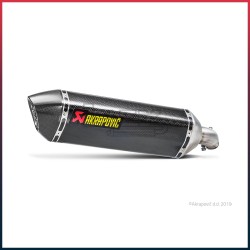 Silencieux AKRAPOVIC Slip-On Suzuki SV 650 2016-... Coupelle Carbone