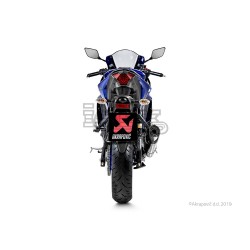 Silencieux AKRAPOVIC Slip-On Yamaha MT 03 2016-... Coupelle Carbone