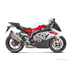 Silencieux AKRAPOVIC Slip-On BMW S1000 RR 2017-2018 Coupelle Carbone