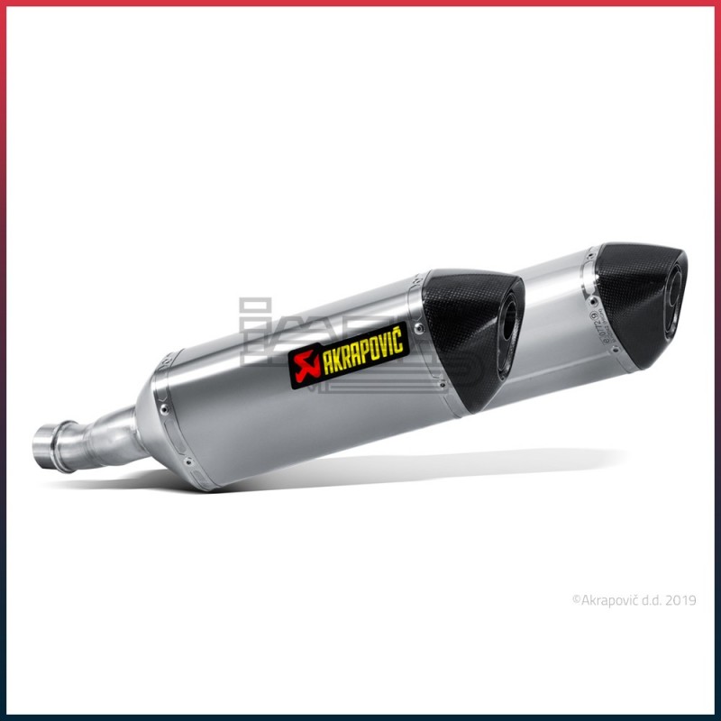 Silencieux AKRAPOVIC Slip-On Kawasaki Z 1000 2014-... Coupelle Carbone