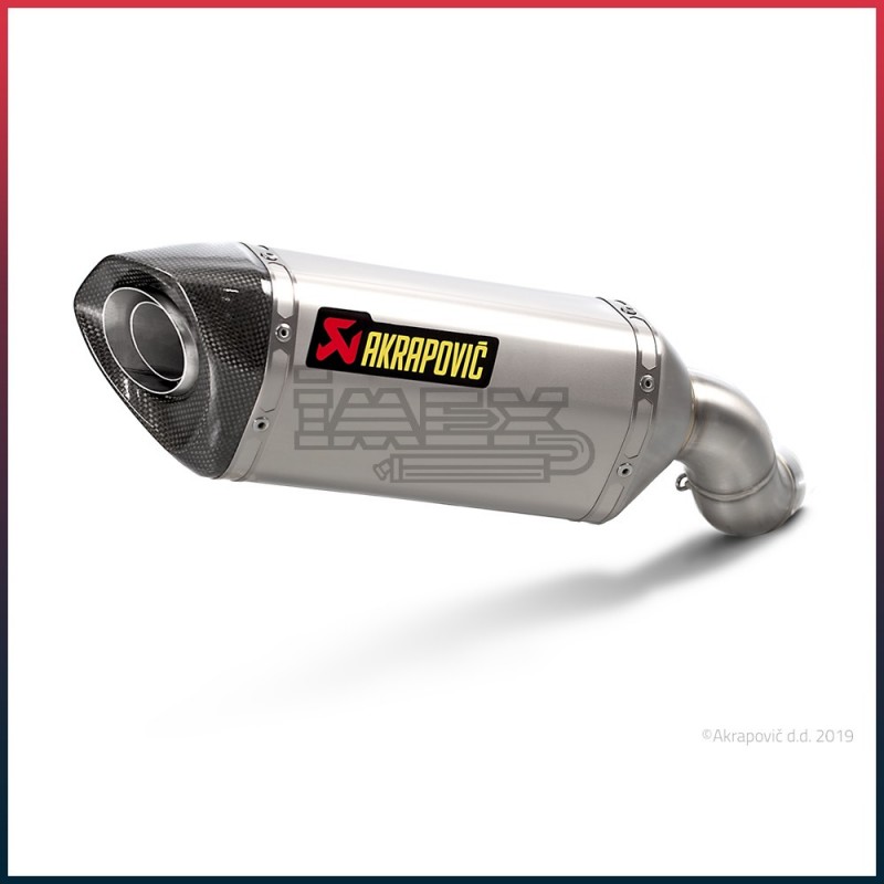 Silencieux AKRAPOVIC Slip-On Kawasaki Z 900 2017-2019 et Z 900 E (A2) 2017-... Coupelle Carbone