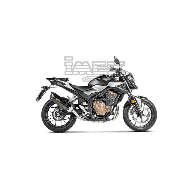 Silencieux AKRAPOVIC Slip-On Honda CB 500 F / CBR 500 R 2016-... Et CB 500 X 2019-... Coupelle Carbone