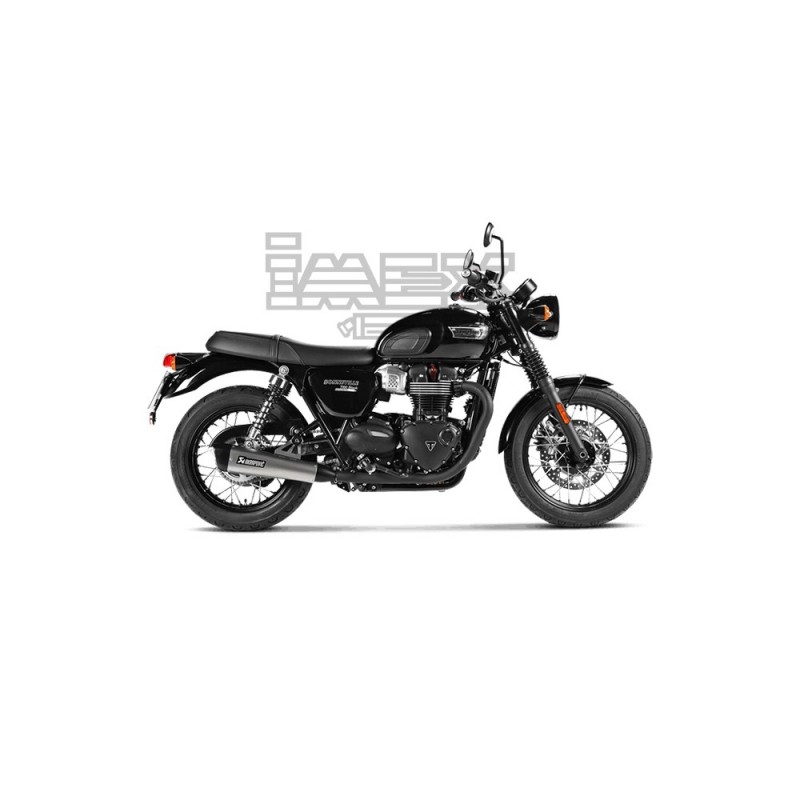 Silencieux AKRAPOVIC Slip-On Racing Triumph BONNEVILLE T 100 (900cc) 2017-... Et BONNEVILLE T120 (1200cc) 2016-...