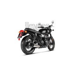 Silencieux AKRAPOVIC Slip-On Racing Triumph BONNEVILLE T 100 (900cc) 2017-... Et BONNEVILLE T120 (1200cc) 2016-...