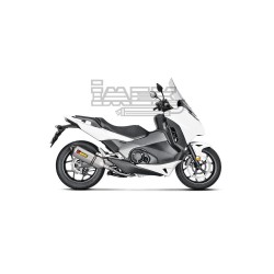 Silencieux AKRAPOVIC Slip-On Honda INTEGRA 700 / 750 et NC700 S / NC750 S / X Coupelle Carbone