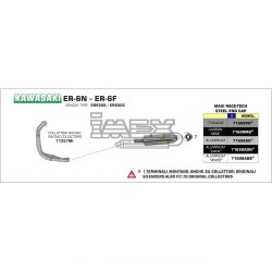 Ligne Complète ARROW Race Tech Kawasaki ER6/ER6F/VERSYS