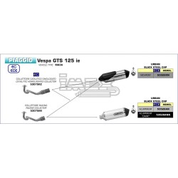 Ligne Complète ARROW URBAN Piaggio VESPA 125 GTS SUPER IE 2017-2020