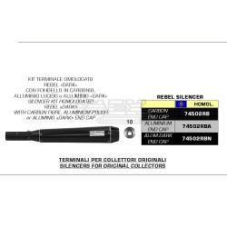 Silencieux ARROW Rebel Yamaha XV 950 BOLT 2014-2016