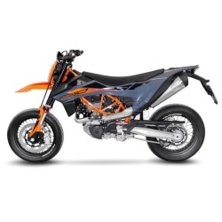 Ligne Complète LEOVINCE LV ONE KTM 690 SMC / Enduro et GAS GAS ES 700 EURO 5 Coupelle Carbone