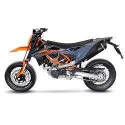 Ligne Complète LEOVINCE NERO KTM 690 SMC / Enduro et GAS GAS ES 700 EURO 5 Coupelle Carbone