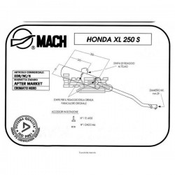 Silencieux MARVING De Rechange Honda XL 250 S 1979-1981