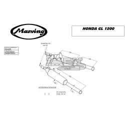 Silencieux MARVING Style Origine Honda GL 1200 1984-1987