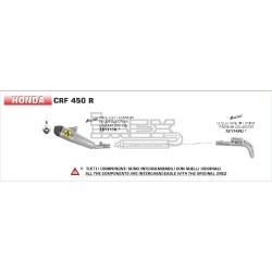 Silencieux ARROW RACE-TECH Honda CRF 450 R / RX 2021-...