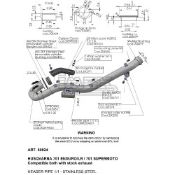 Collecteur pour Husqvarna 701 SM / ENDURO 2021-...