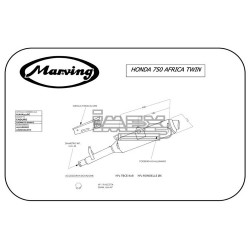 Silencieux MARVING Adaptable Honda XRV 750 AFRICA TWIN 1990-1992