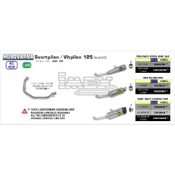 Silencieux ARROW PRO-RACE pour HUSQVARNA 125  SVARTPILEN / VITPILEN  2021-...