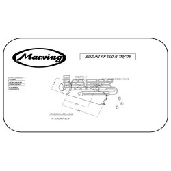 Silencieux MARVING Style Origine Suzuki RF 900 R 1994-1999