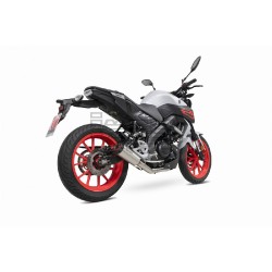 Ligne Complète Scorpion Red Power Adapt.Yamaha MT-125 2021-2024