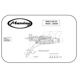 Silencieux MARVING Enduro pour BMW R80 G/S MONOLEVER 1980-1986