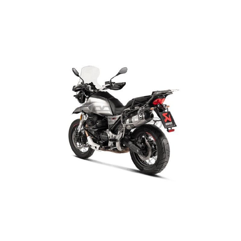 Silencieux Akrapovic Slip-On Line adapt. Moto Guzzi V85 TT 2021-…