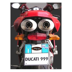 Silencieux MARVING Superline Small Ovale pour Ducati 749 R 2005-2007 et 999 R 2003-2004