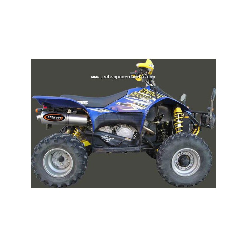 Silencieux Marving Quad Atv Line (big ovale) pour Polaris SCRAMBLER 500  1997-2005