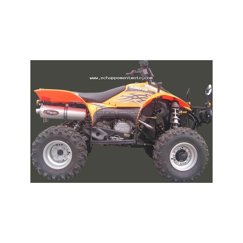 Silencieux Marving Quad Atv Line (big ovale) pour Polaris SCRAMBLER 500  2006-2013