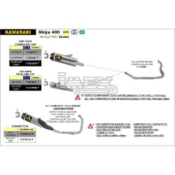 Silencieux ARROW Indy Race pour Kawasaki Ninja 400 et Z 400 2023-2024