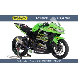 Ligne Complète ARROW Works Compétition pour Kawasaki Ninja 400 et Z 400 2023-2024