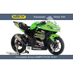 Ligne Complète ARROW Works Compétition pour Kawasaki Ninja 400 et Z 400 2022-...