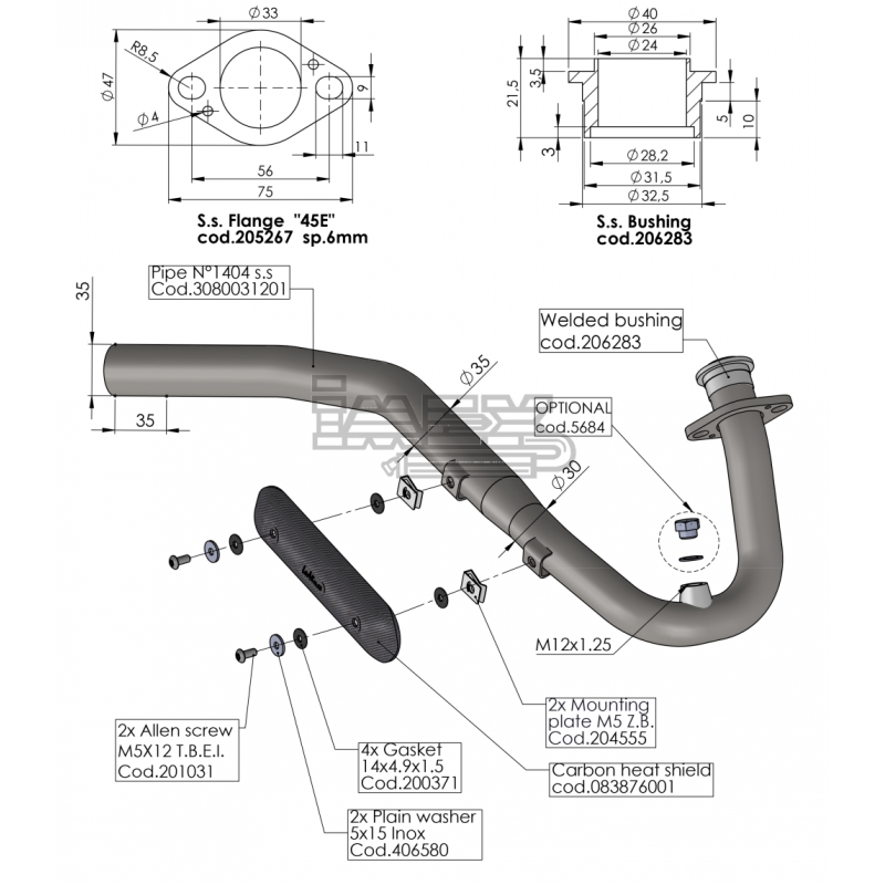 Collecteur BETA 125 RR / Motard 2021-...