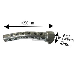 Réducteur de bruit sortie coudée longueur 200mm