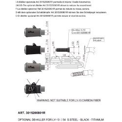 Réducteur de bruit LEOVINCE pour LV10 D.54 mm