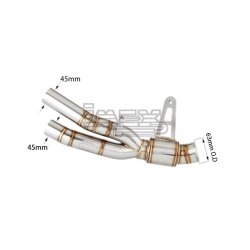 Manchon raccord sans catalyseur Triumph Speed Triple 1200 RR / RS 2021-...