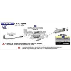 Ligne Complète ARROW Race Tech BMW C 650 Sport 2016-2020