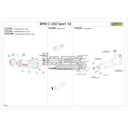 Ligne Complète ARROW Race Tech BMW C 650 Sport 2016-2020