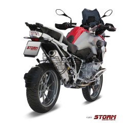 Silencieux Storm OVAL Adapt. BMW R 1200 GS/ADVENTURE 2013-2018