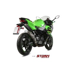 Silencieux Storm GP Adapt. KAWASAKI NINJA 400 2018-2024 et Z400 2019-2024