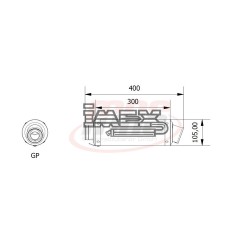 Silencieux MIVV GP YAMAHA MT 03 (660cc) 2006-2012