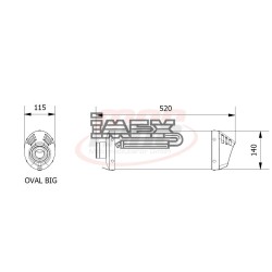 Silencieux MIVV OVAL TRIUMPH TIGER 800 2011-2016