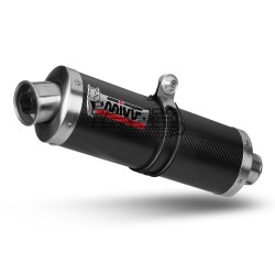 Silencieux MIVV CLASSIC ovale KAWASAKI 600 ZX6 RR 2003-2004 et ZX-R 636 position origine