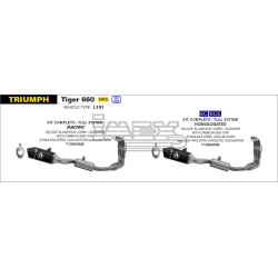 Ligne Complète Arrow Veloce Triumph Tiger Sport 660 2022-...