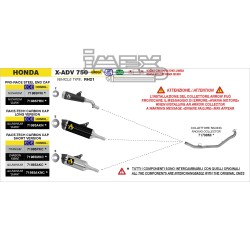 Silencieux Arrow Race-Tech Honda 750 X-ADV 2025-...  version courte