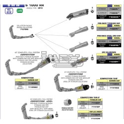 Silencieux ARROW GP 2 BMW S 1000 RR 2017-2018