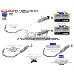 Silencieux ARROW Maxi Race Tech Honda CRF 1000 L AFRICA TWIN 2016-2019