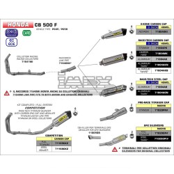 Silencieux ARROW X-Kone Adapt.Honda CB 500 F / CBR 500 R 2016-...