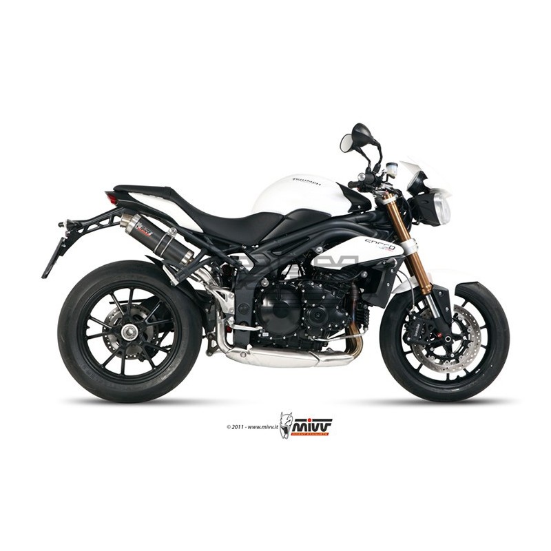 Silencieux MIVV ROUND GP Adapt.Triumph SPEED TRIPLE 1050 2011-